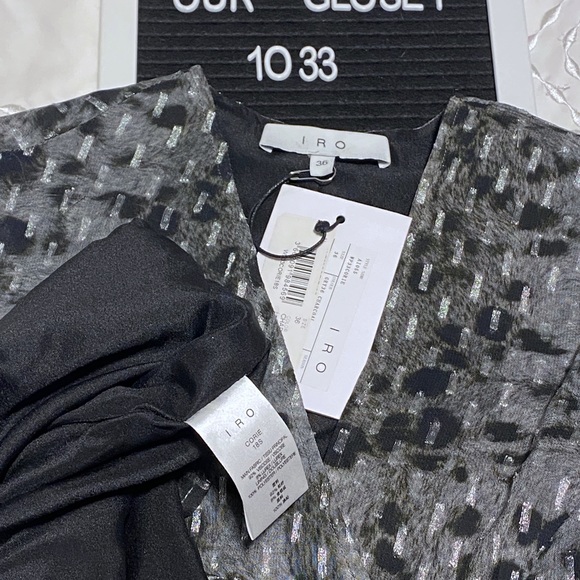 IRO Corie Metallic Fil Coupe Dress - Picture 6 of 9